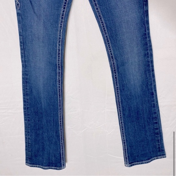 Rock Revival Stephanie Boot Med Wash Low Rise Boot Cut Jeans 26 - Picture 9 of 16